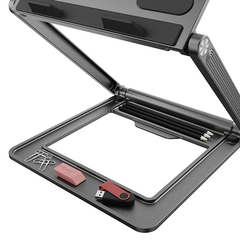 TTZ Dual-Layer Folding Portable Cooling Desktop Laptop Stand TTZ Dual-Layer Folding Portable Cooling Desktop Laptop Stand